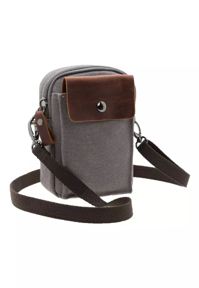 Jack Studio Jack Studio Canvas Phone Belt Pouch Waist Zipper Sling Bag BAD 40101