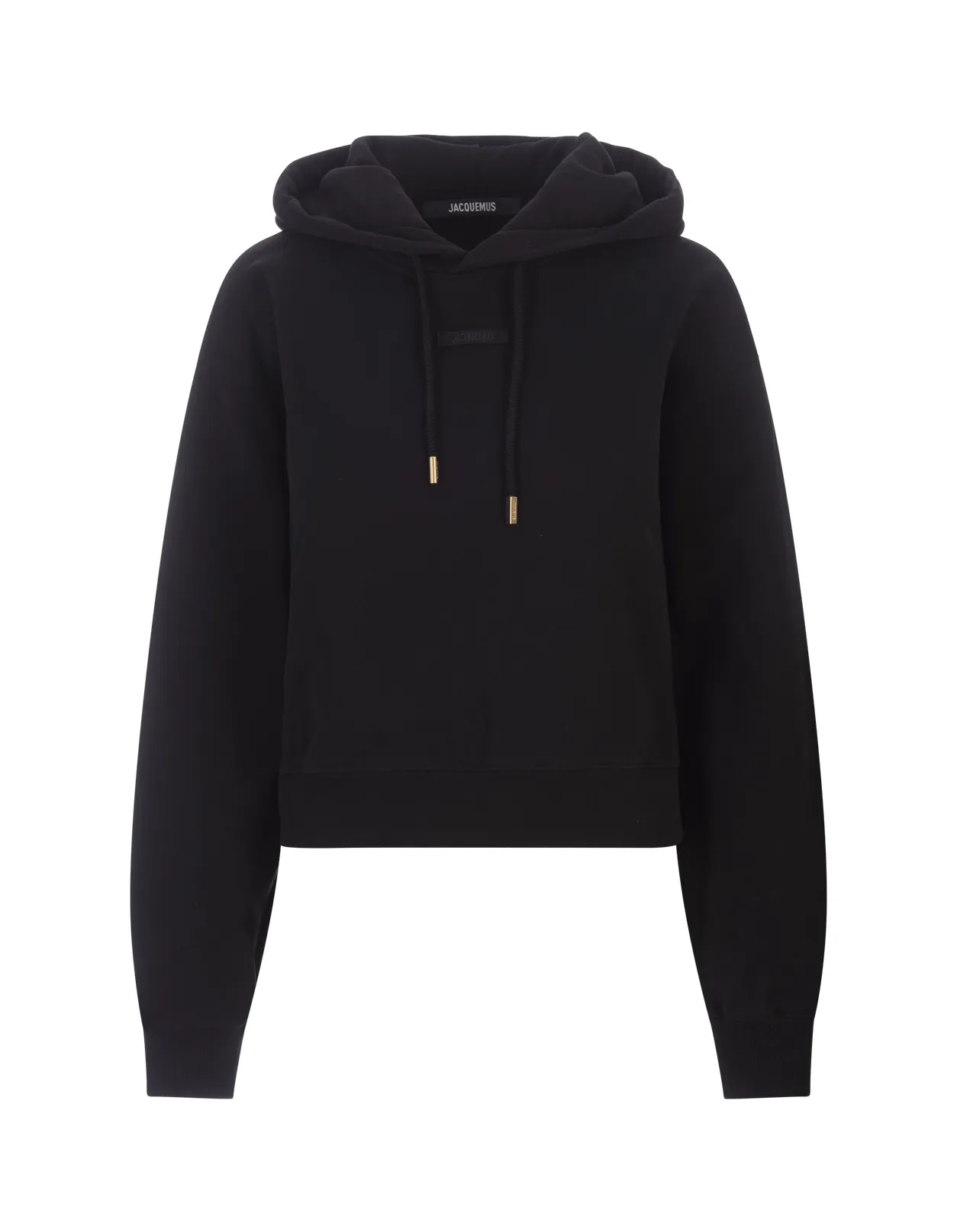 JACQUEMUS Le Hoodie Gros Grain In Black