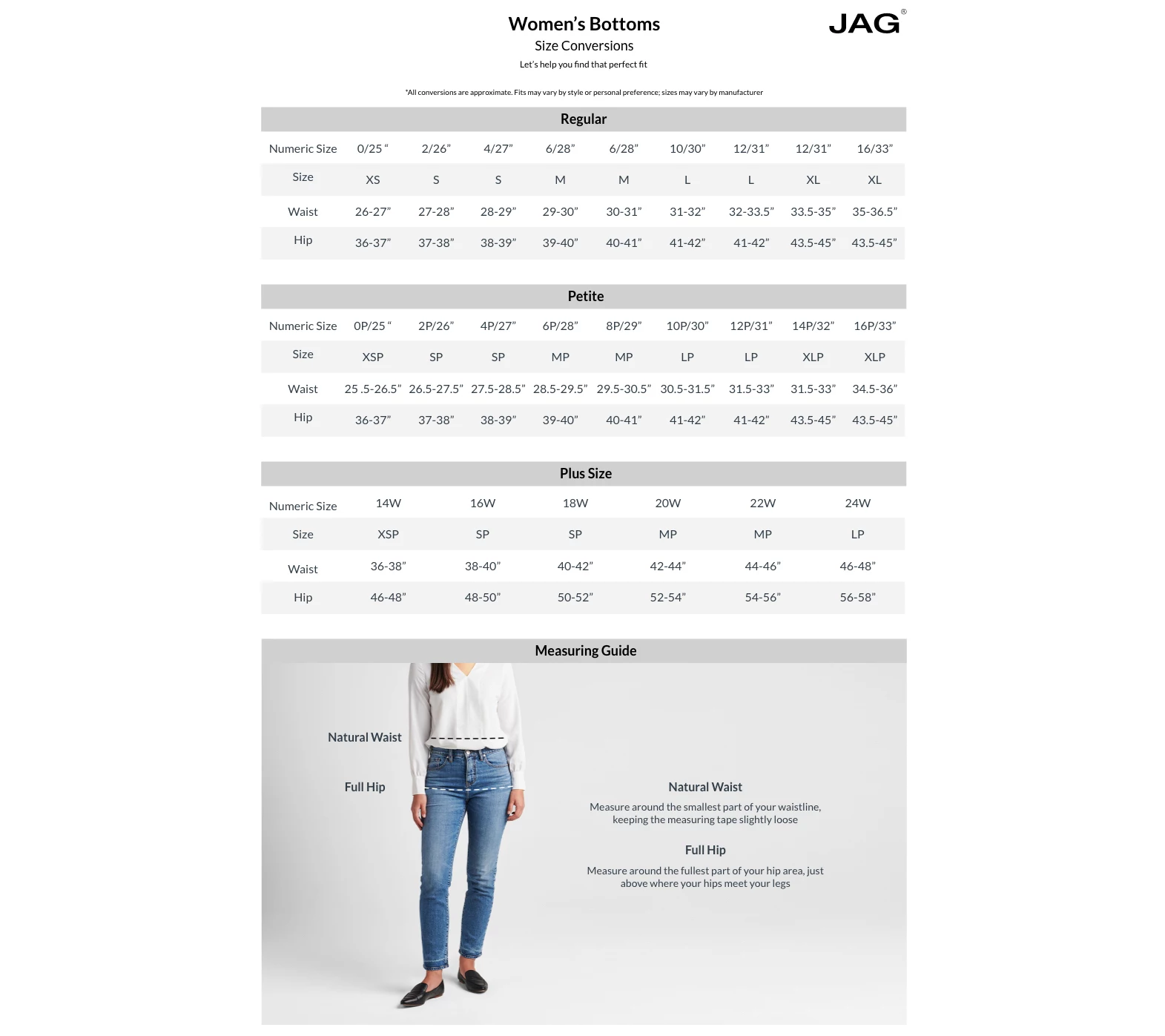 JAG Jeans Petite Ruby Mid Rise Straight Leg Jea ns -Thorne Blu