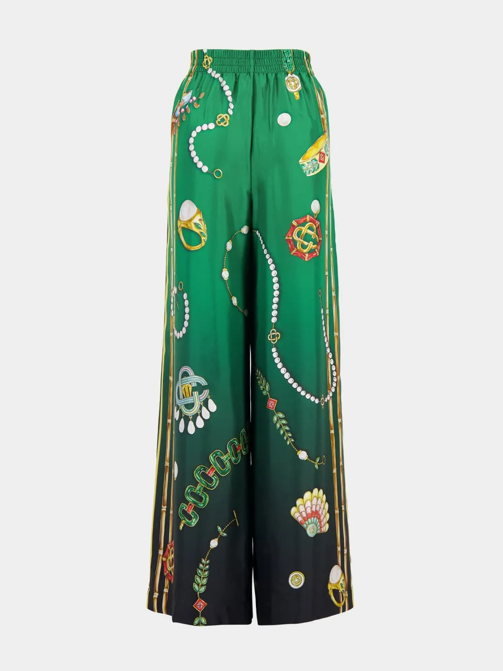 Jewel Print Palazzo Trousers