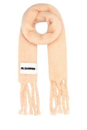 Jil Sander Light Pink Mohair Blend Scarf