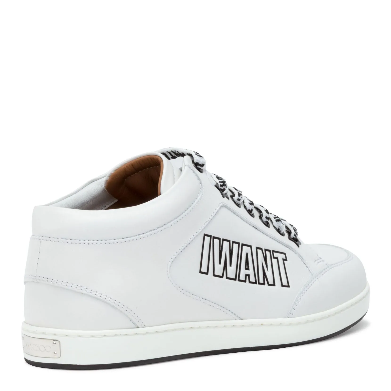 Jimmy Choo Miami white logo sneakers