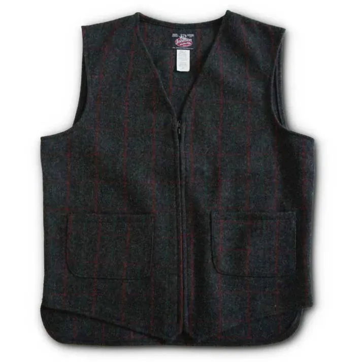 Johnson Woolen Mills Wool Vest Two Pocket