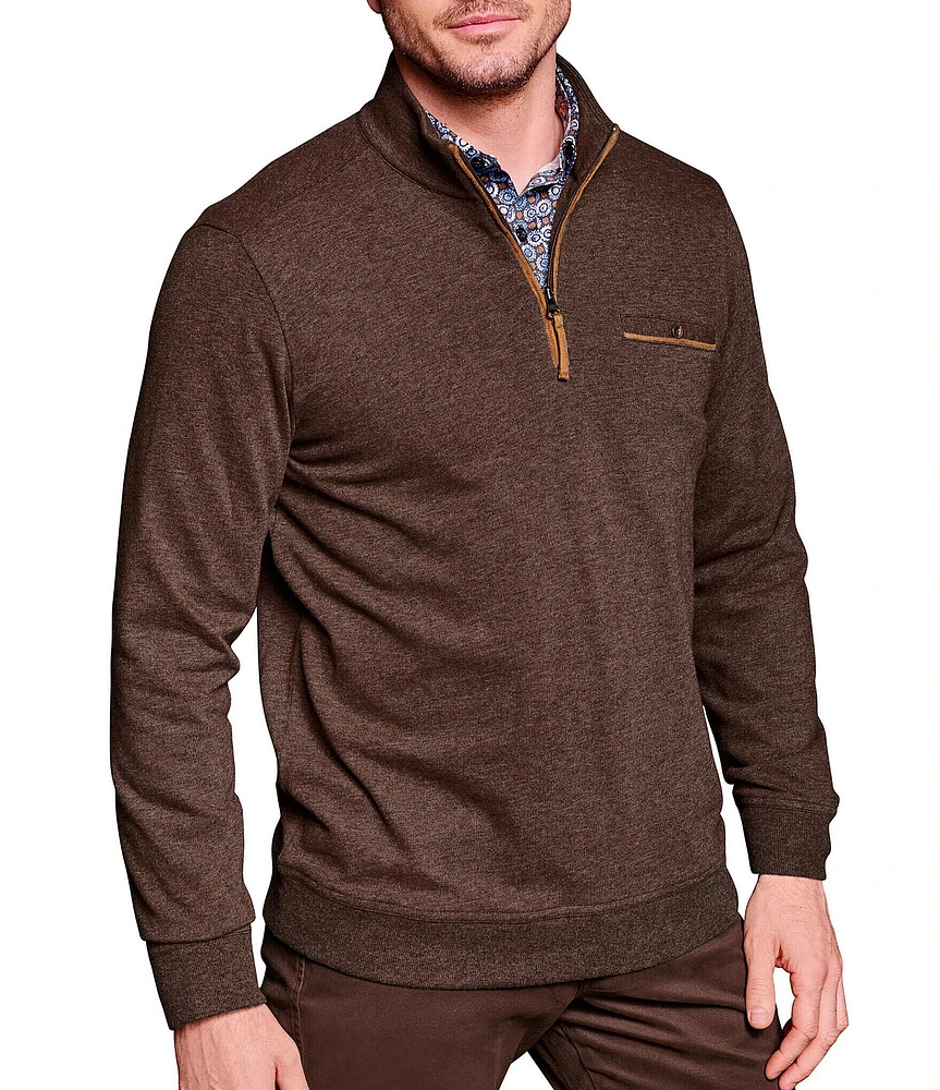 Johnston & Murphy Knit Quarter-Zip Pullover