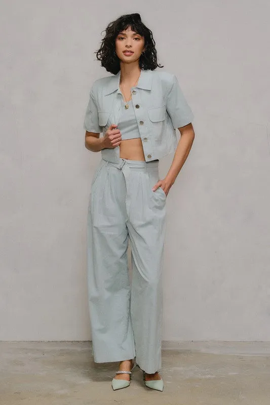 Kiera Belted Wide Leg Pants