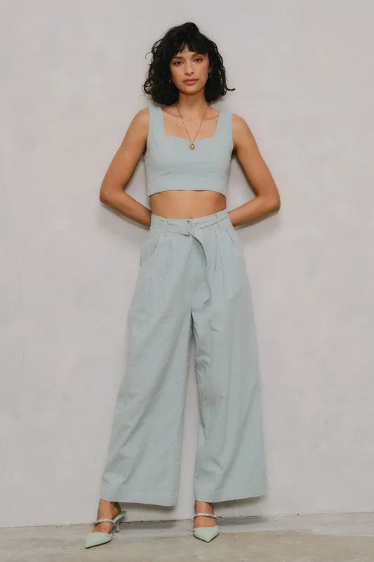 Kiera Belted Wide Leg Pants