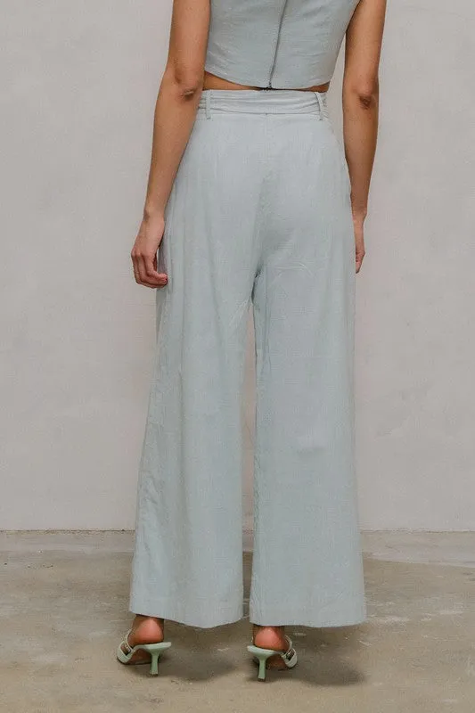 Kiera Belted Wide Leg Pants