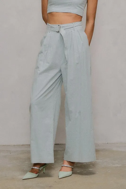 Kiera Belted Wide Leg Pants