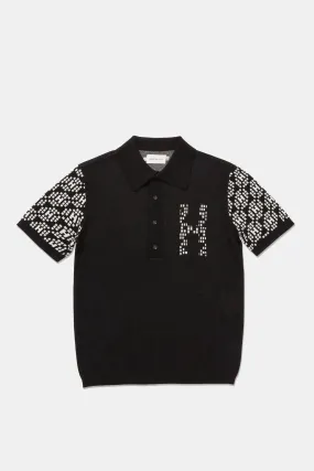 Knit H Pattern Polo