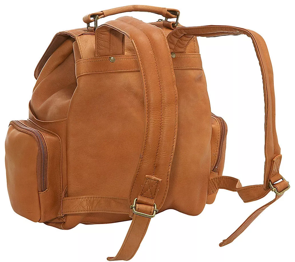 Le Donne Leather Multi-Pocket Backpack