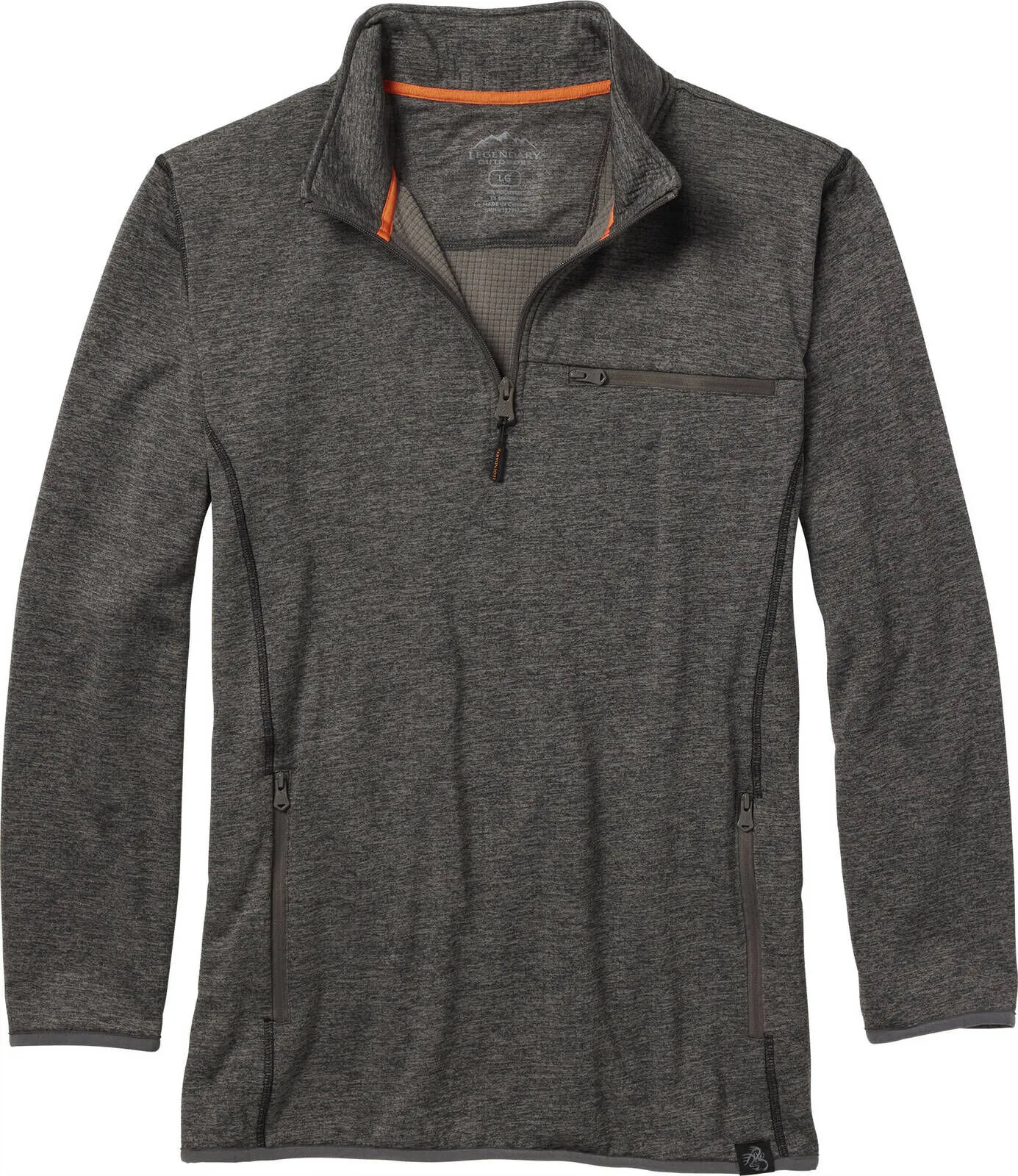 Legendary Outdoors Men's Grid Fleece Half Zip Pullover