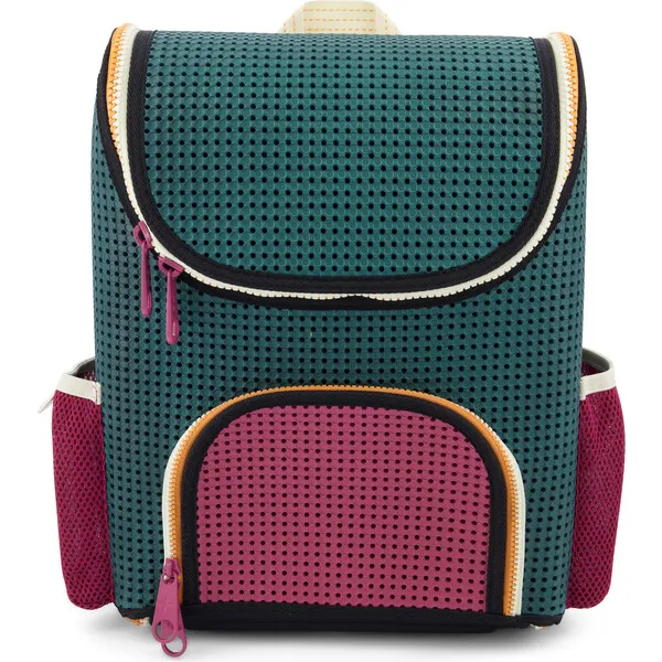 Light + Nine Student Backpack, Artist Green