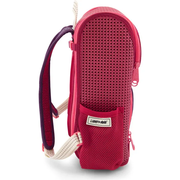 Light + Nine Student Backpack, Multi Rose