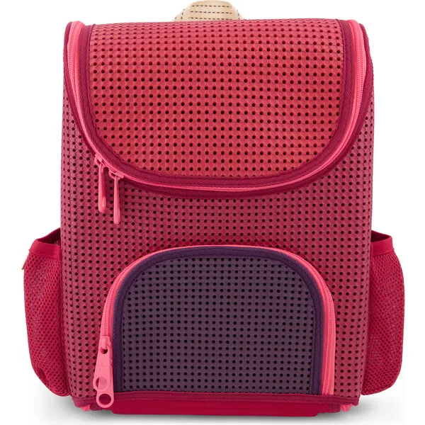 Light + Nine Student Backpack, Multi Rose