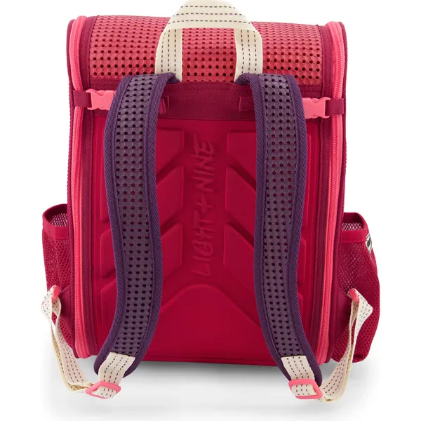 Light + Nine Student Backpack, Multi Rose