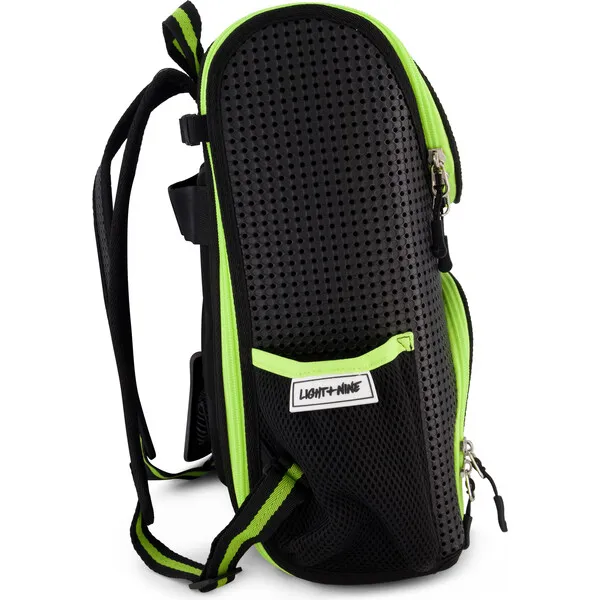 Light + Nine Student Backpack Neon Lime