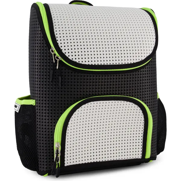 Light + Nine Student Backpack Neon Lime