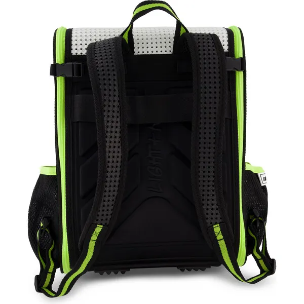 Light + Nine Student Backpack Neon Lime