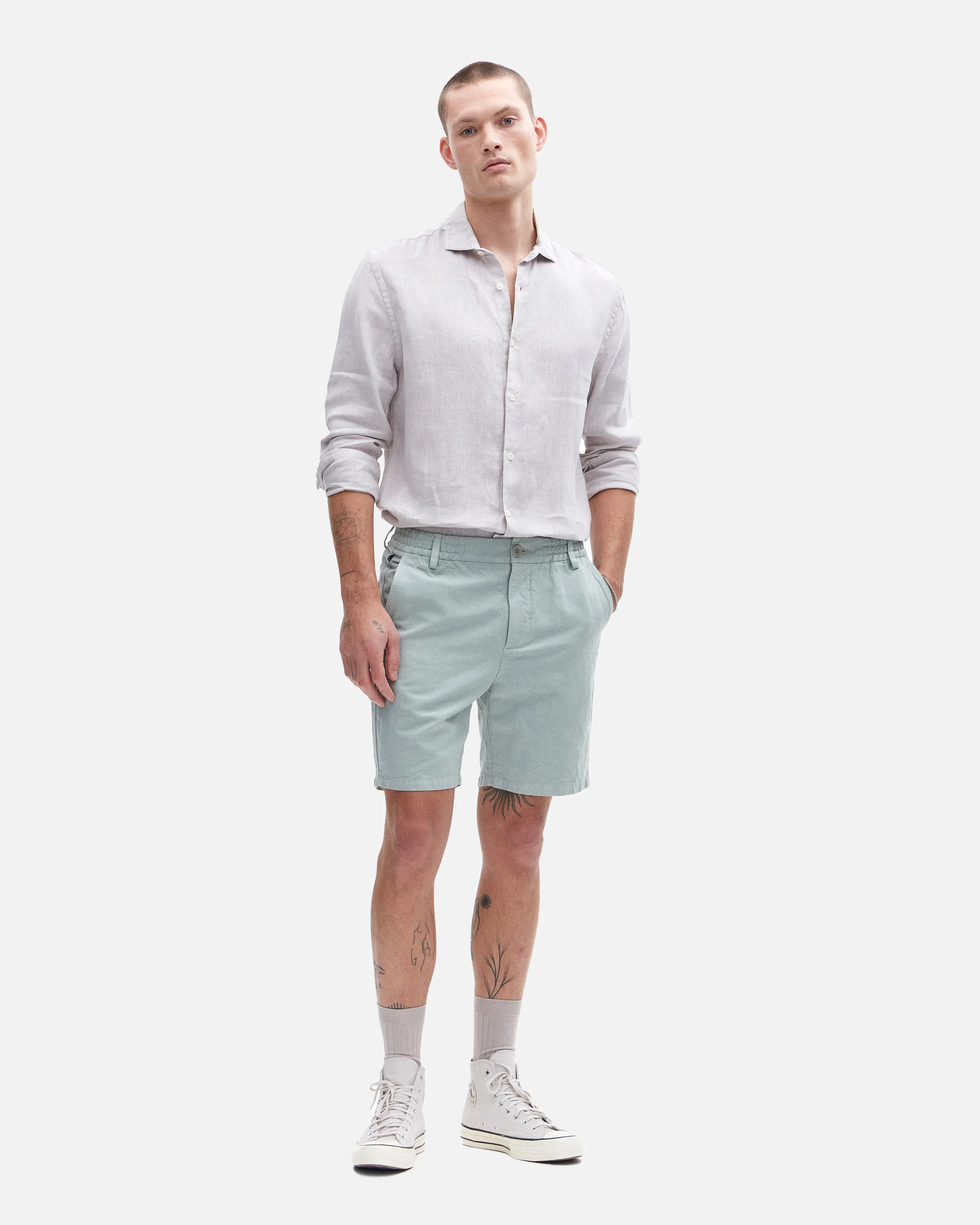 Linen Blend Shorts