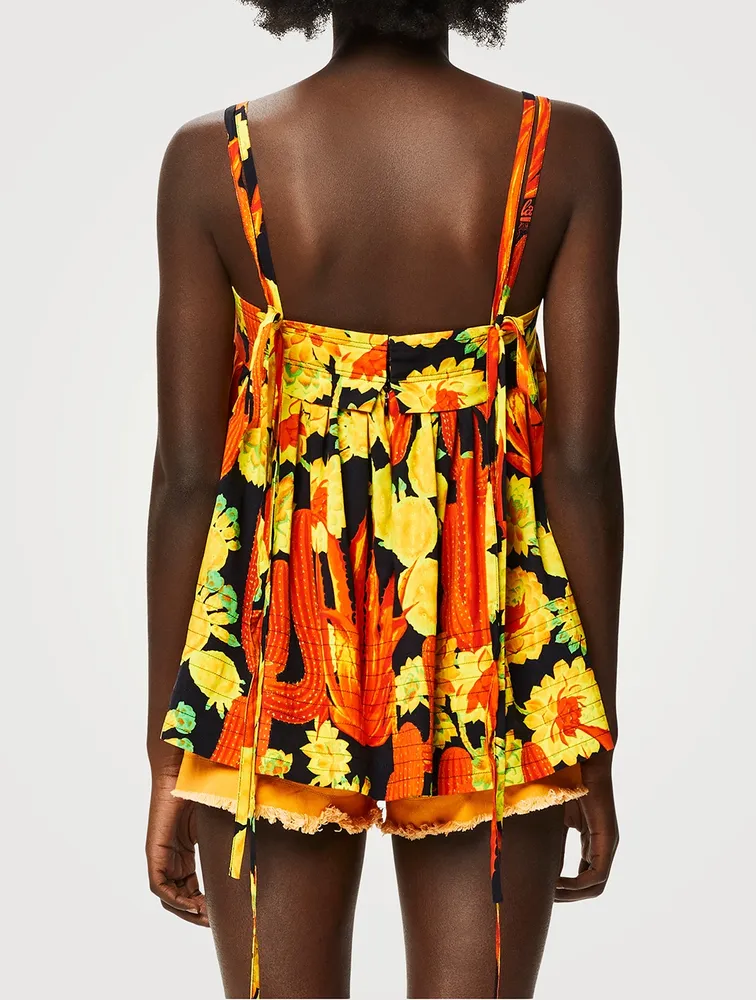 LOEWE Paula's Ibiza Sleeveless Top Cactus Print