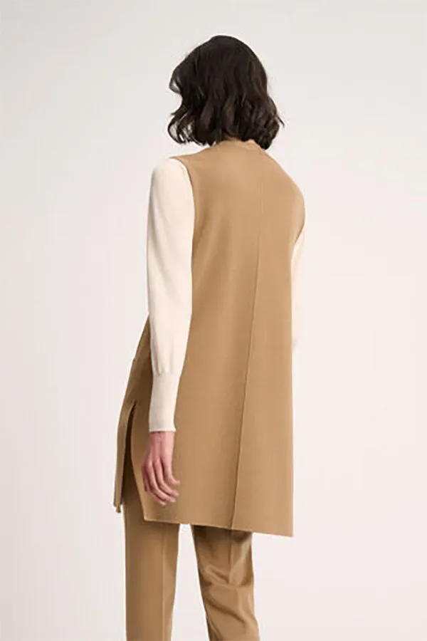 Luisa Spagnoli MENNA BEIGE KNIT VEST