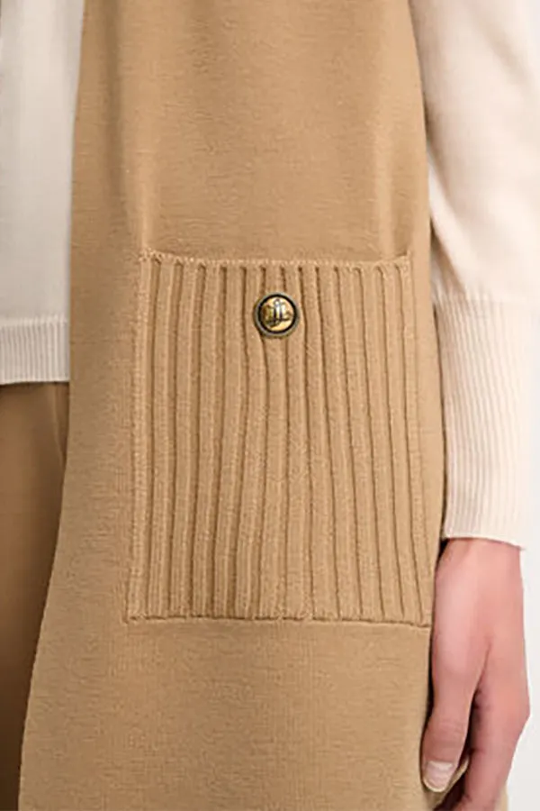 Luisa Spagnoli MENNA BEIGE KNIT VEST