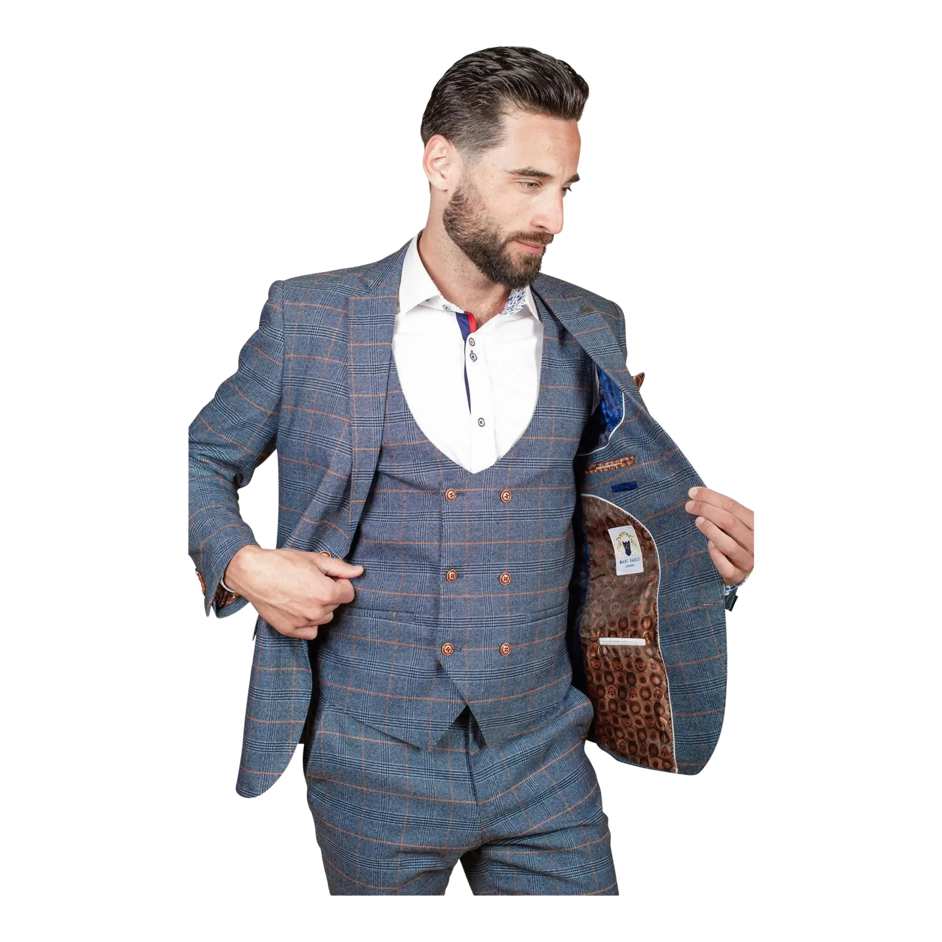 Marc Darcy Jenson Check Suit Jacket