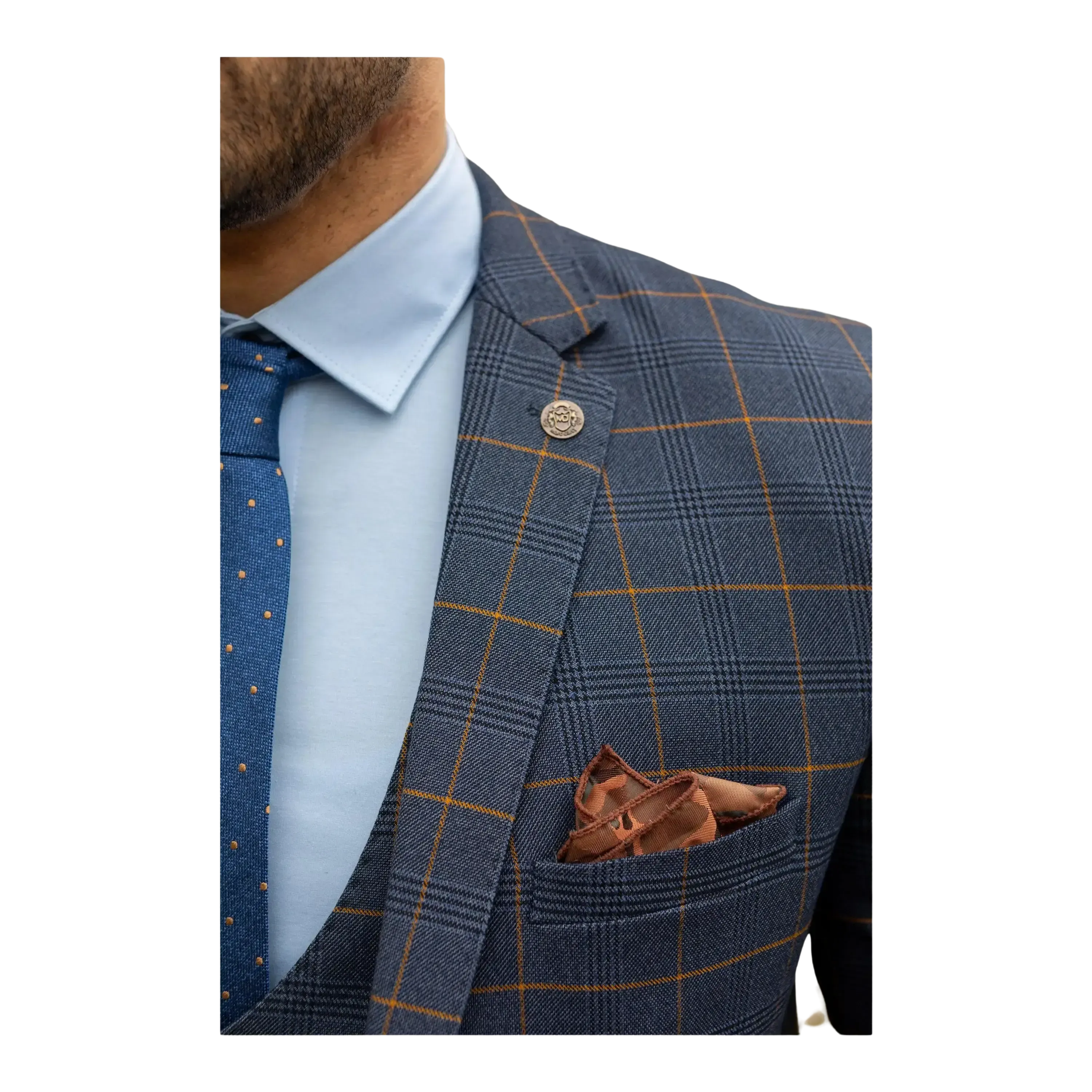 Marc Darcy Jenson Check Suit Jacket