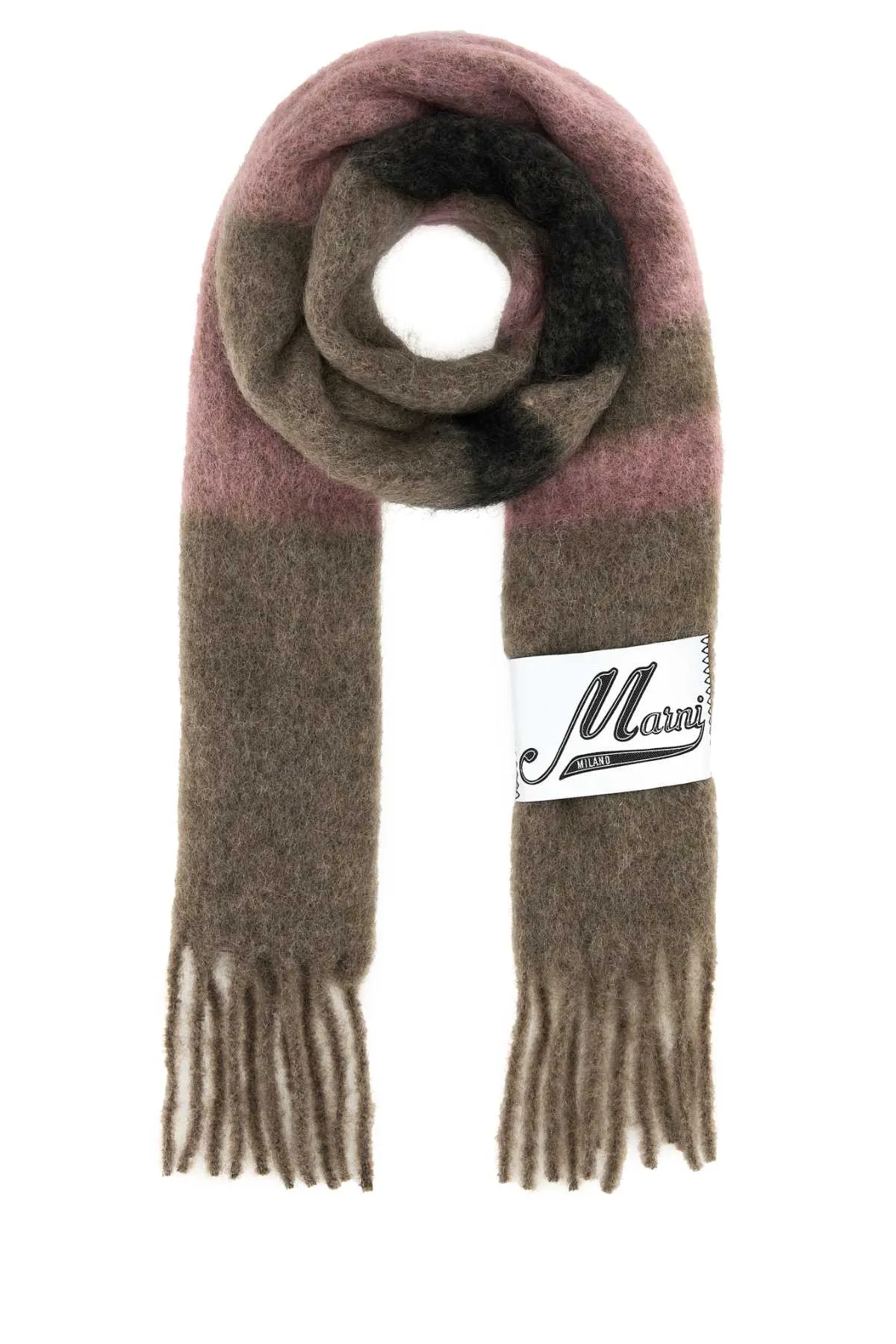 Marni Multicolor Mohair Blend Scarf