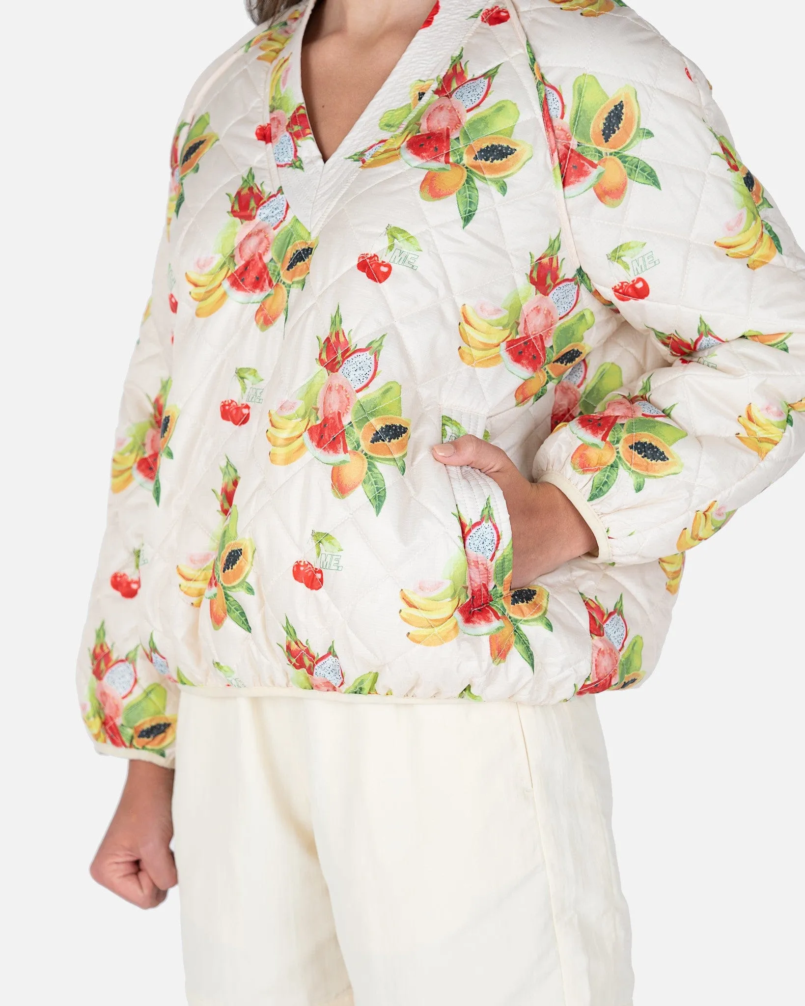 Melody Ehsani Juicy Quilted Pullover in Allover Print