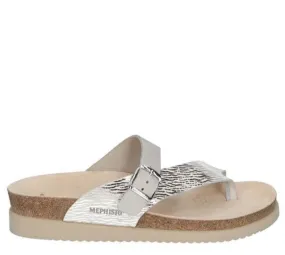 Mephisto Womens Helen Mix Sandals - Fog Zebra