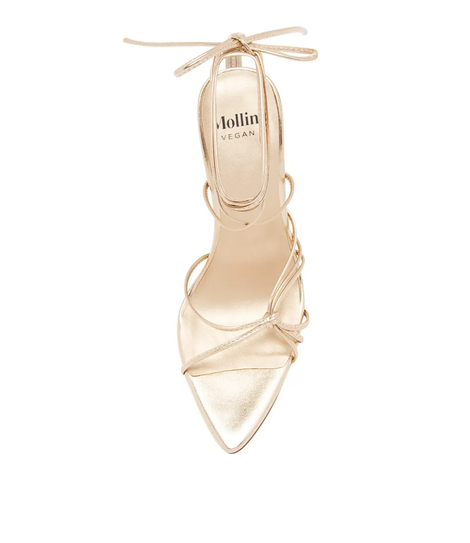 MOLLINI Kristan Pale Gold Vegan Sandals