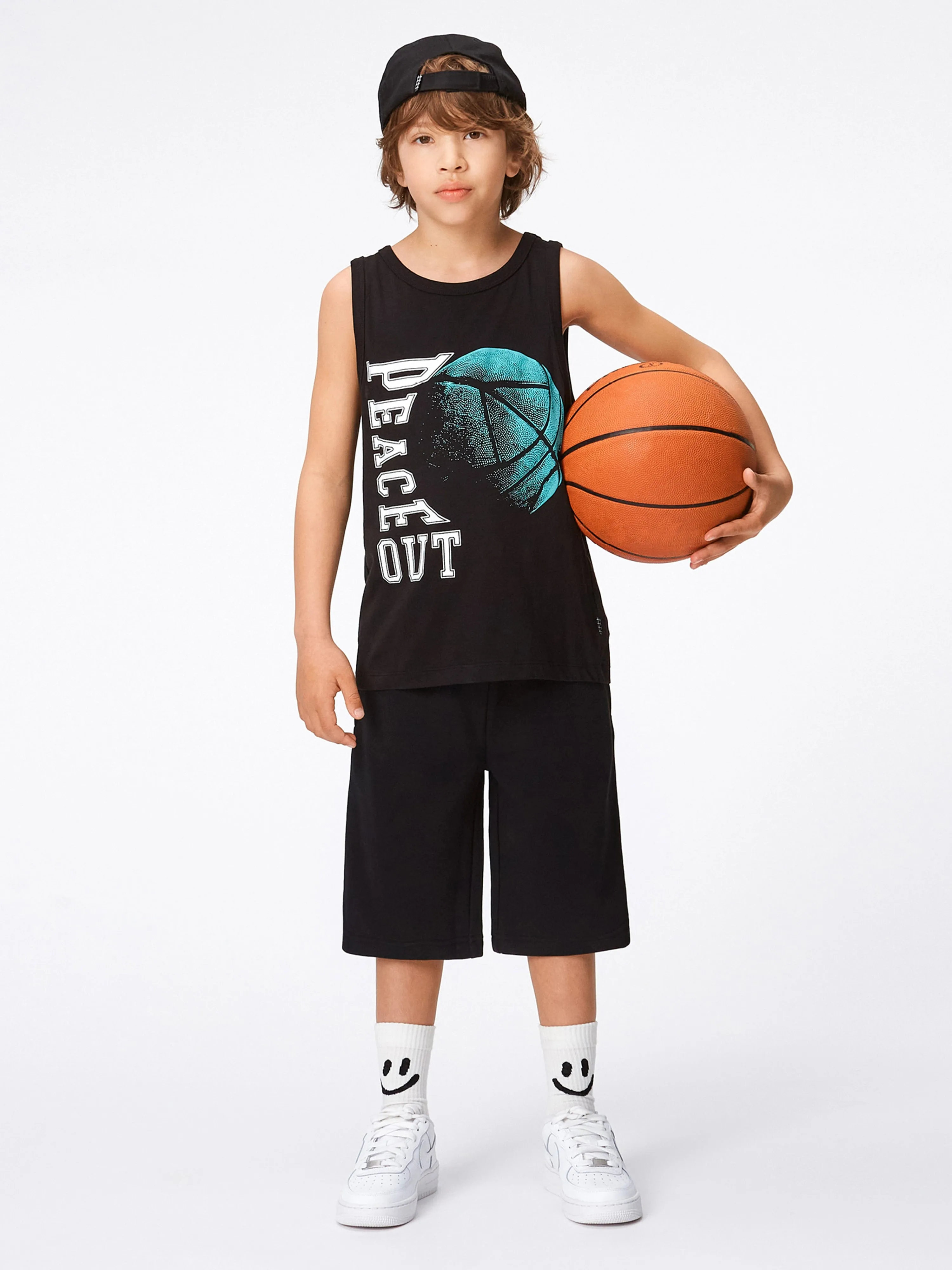 Molo Boys Pacific Basket Sleeveless Top in Black