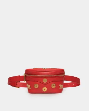 Mountain Belt Bag  in Red Leather