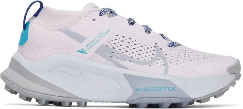 Nike Pink & Blue Zegama Sneakers