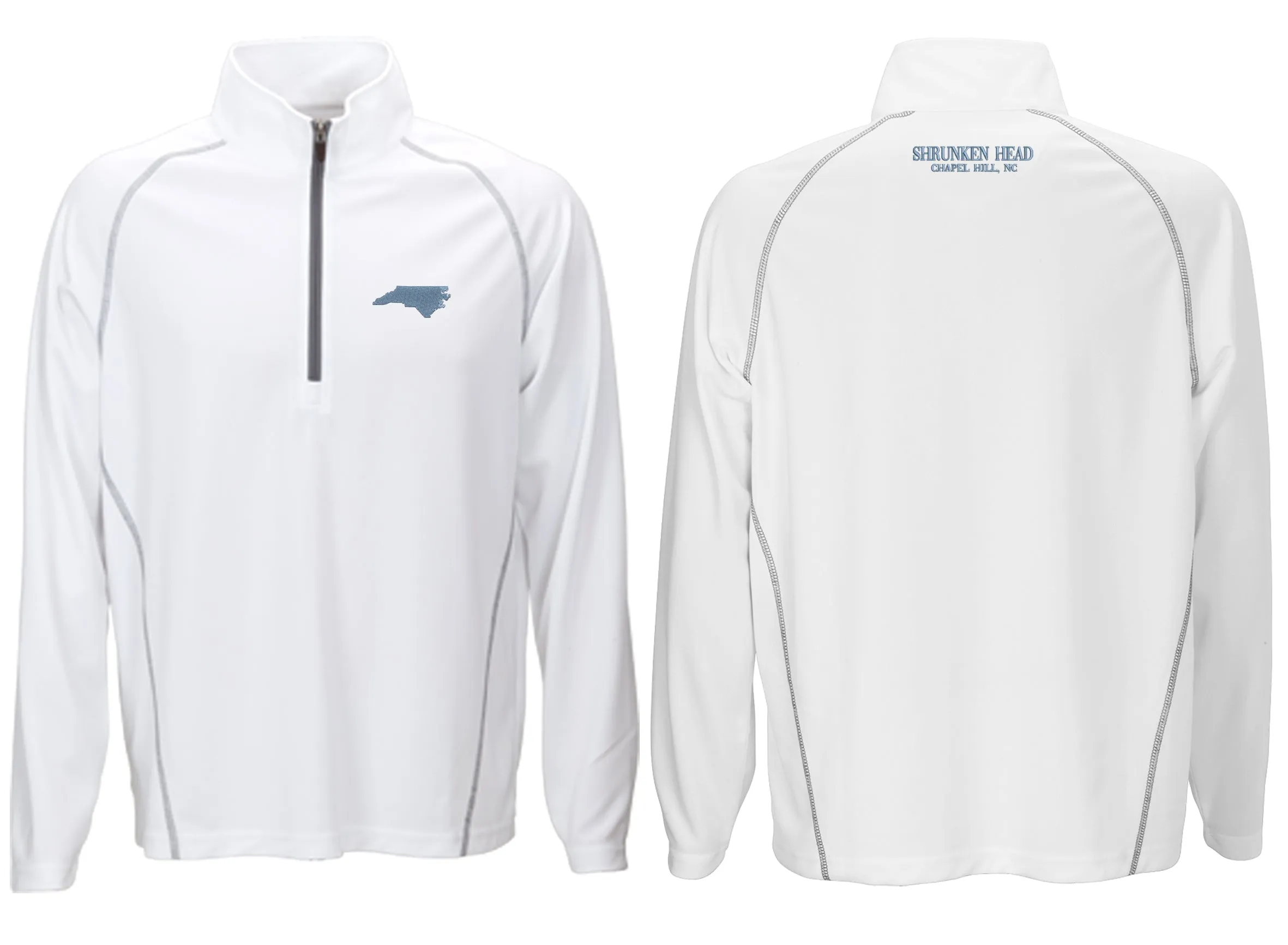 North Carolina State 1/4 Zip Pullover in White