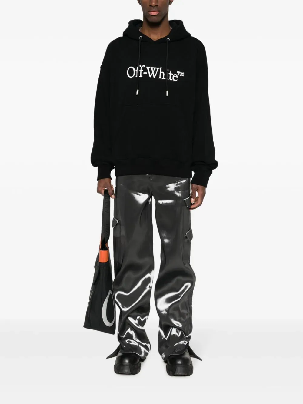 Off White    Off White Big Bookish Skate Hoodie