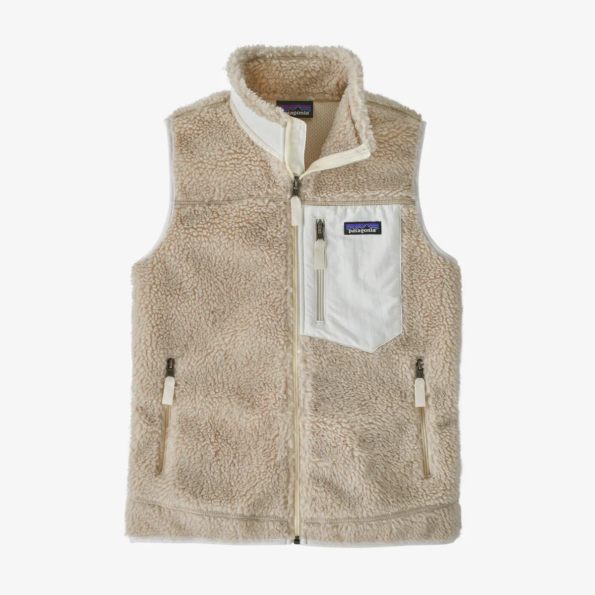 Patagonia - W's Classic Retro-X Vest - Natural w/ Birch White-