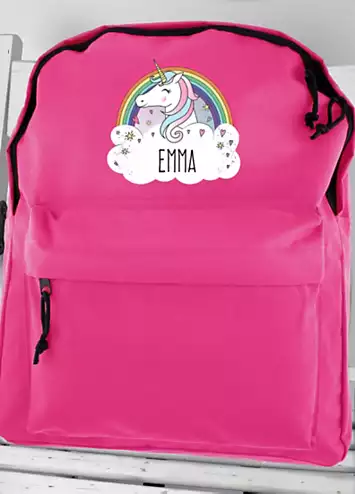 Personalised Pink Unicorn Backpack | Kaleidoscope