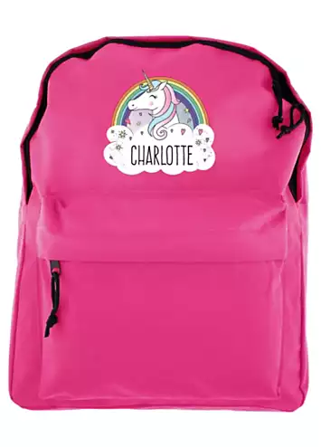 Personalised Pink Unicorn Backpack | Kaleidoscope