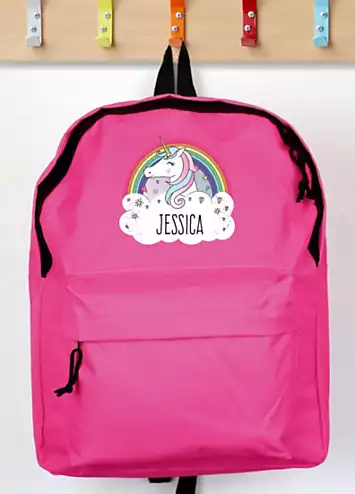 Personalised Pink Unicorn Backpack | Kaleidoscope