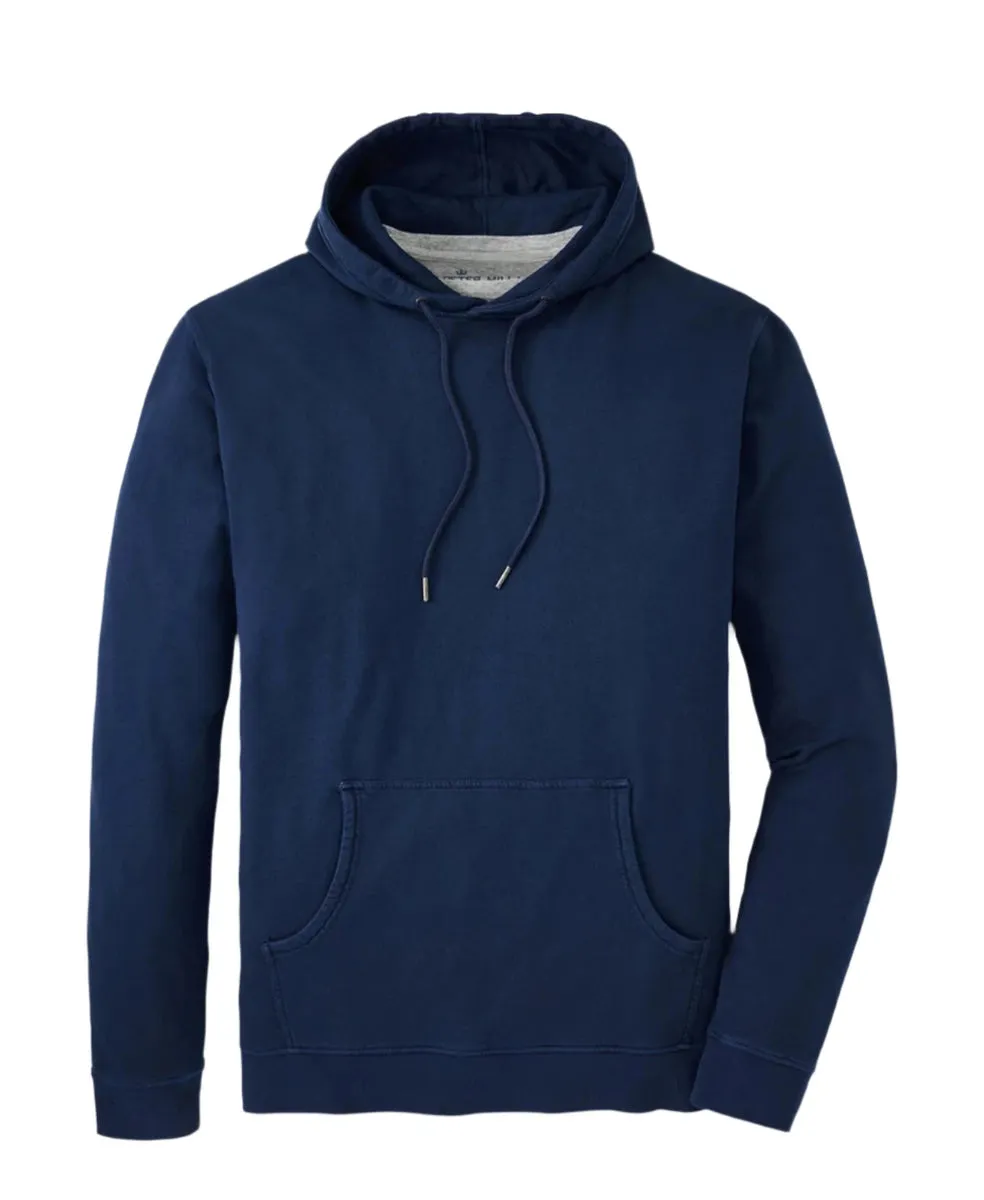 Peter Millar Lava Wash Hoodie in Navy