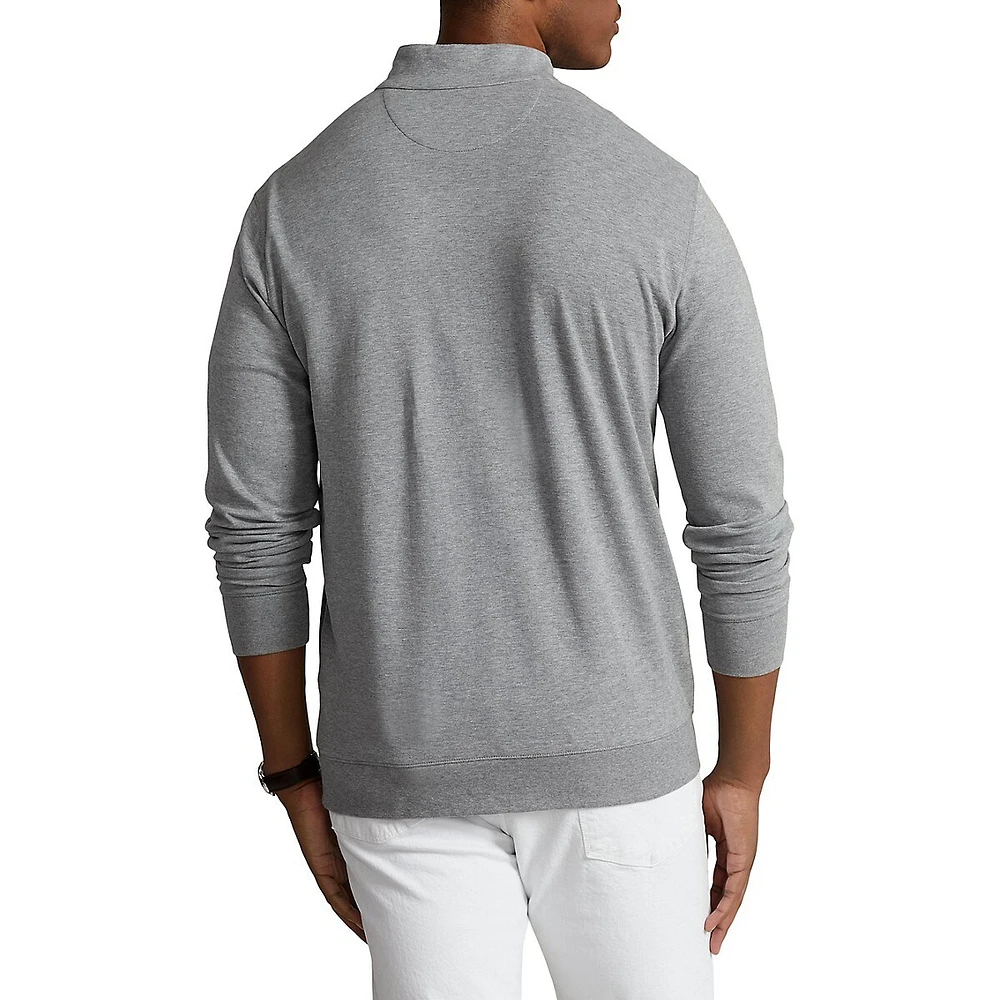 Polo Ralph Lauren Luxury Jersey Quarter-Zip Pullover