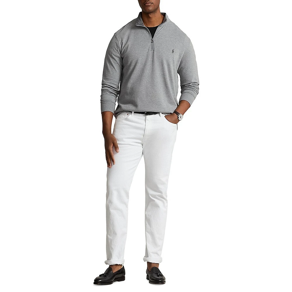 Polo Ralph Lauren Luxury Jersey Quarter-Zip Pullover