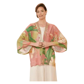 Powder Delicate Tropical Kimono Jacket