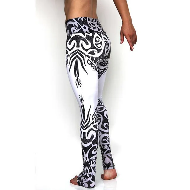 Printed yoga trousers