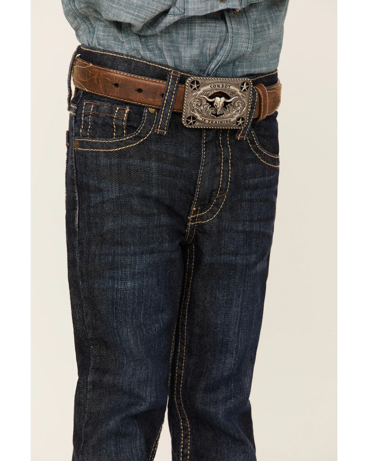 Product Name:  Cody James Boys' Sheridan Dark Wash Mid Rise Stretch Slim Straight Jeans