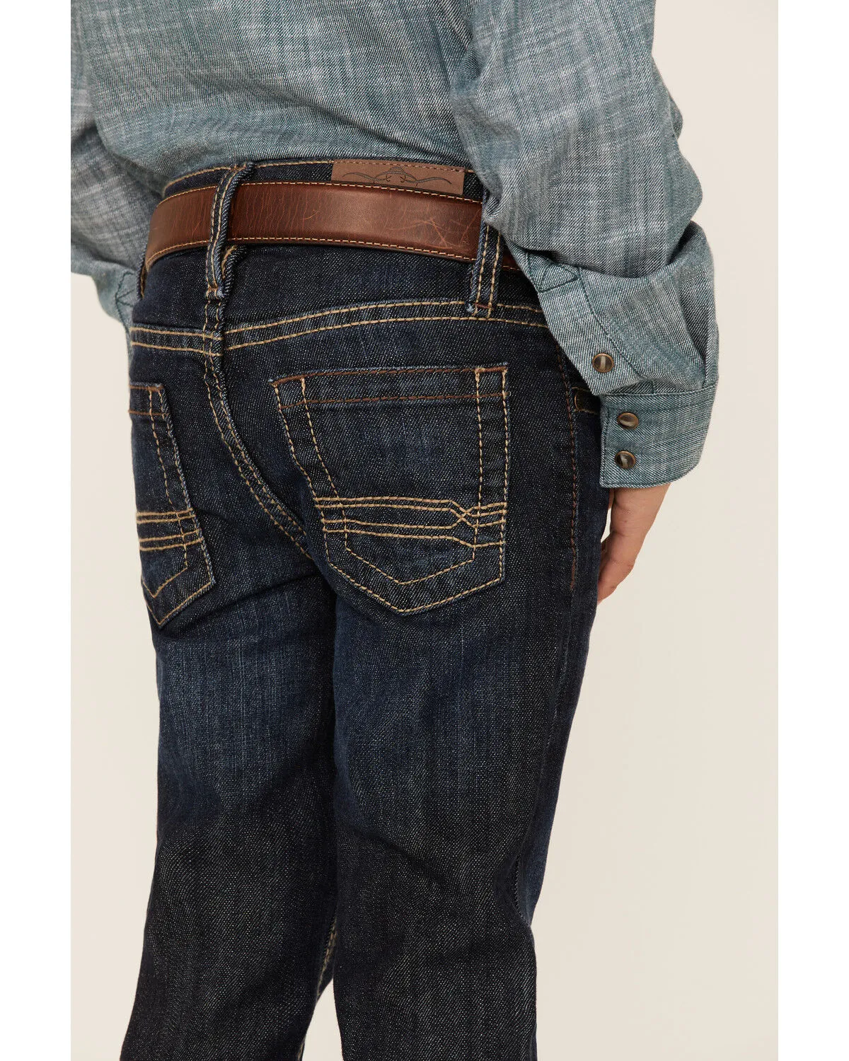 Product Name:  Cody James Boys' Sheridan Dark Wash Mid Rise Stretch Slim Straight Jeans