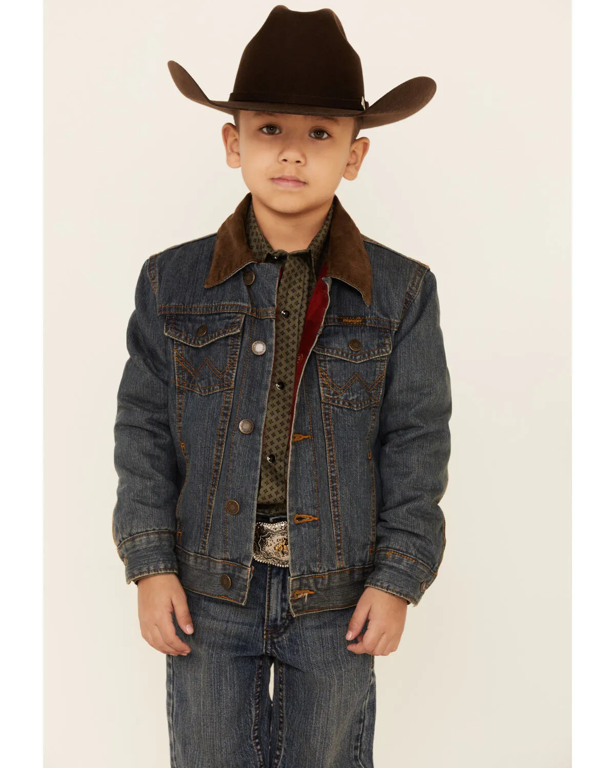 Product Name:  Wrangler Boys' Rustic Western Blanket Lined Jacket