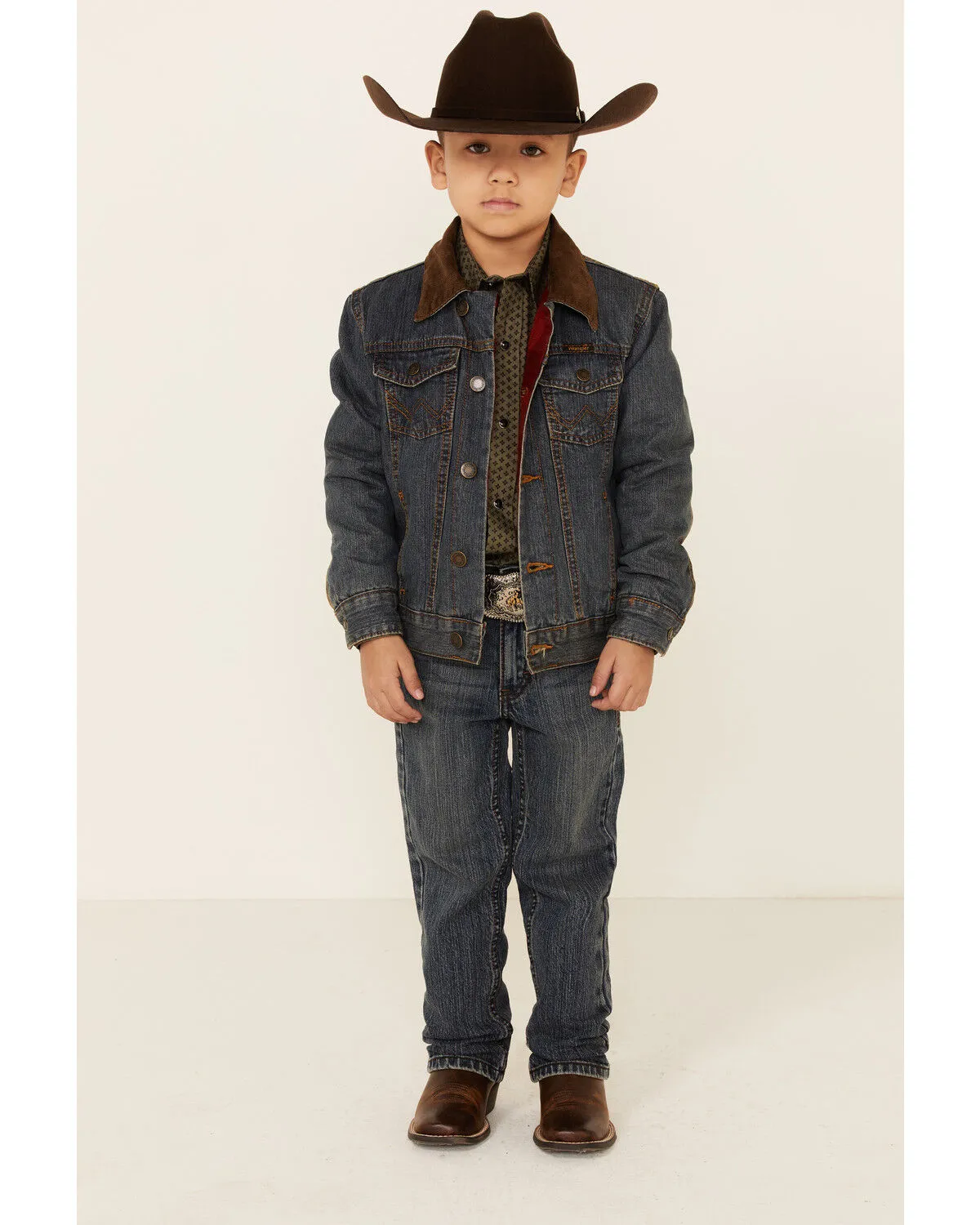 Product Name:  Wrangler Boys' Rustic Western Blanket Lined Jacket